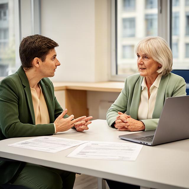 Consulente HR che conduce un colloquio per una posizione tecnica in Lombardia